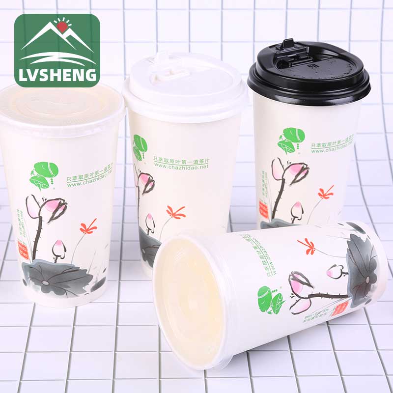 Vaso de papel delgado de 12 oz