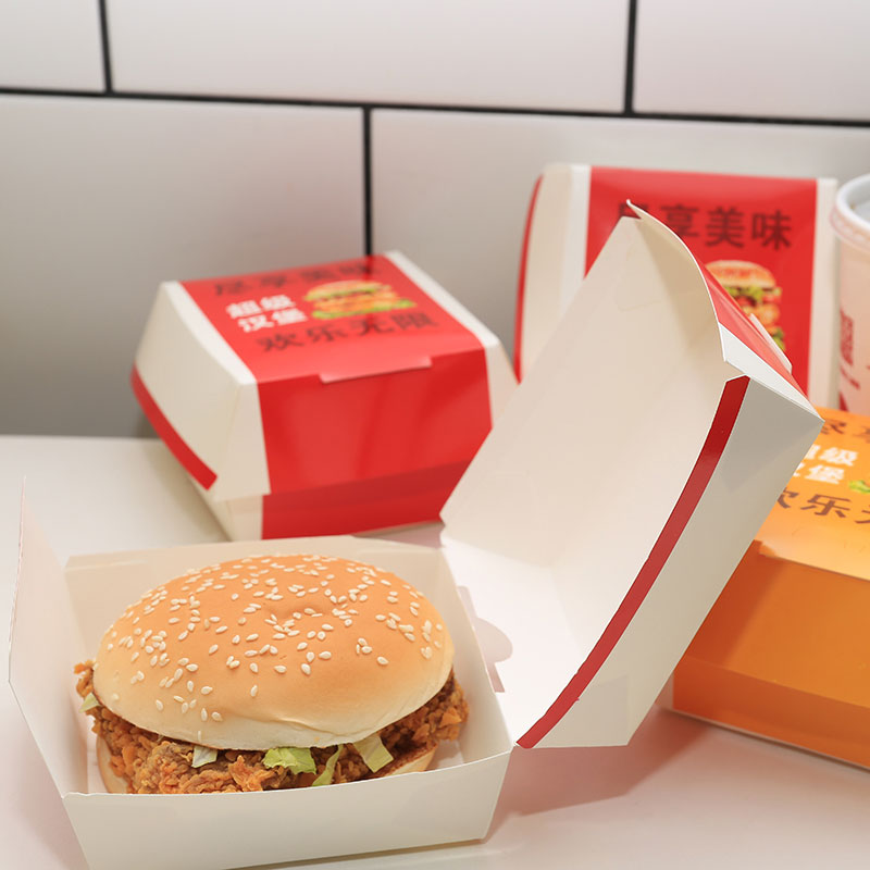 Contenedores de papel para hamburguesas