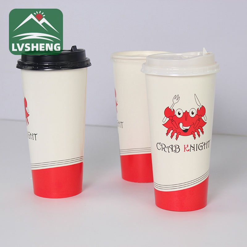 Taza de papel caliente