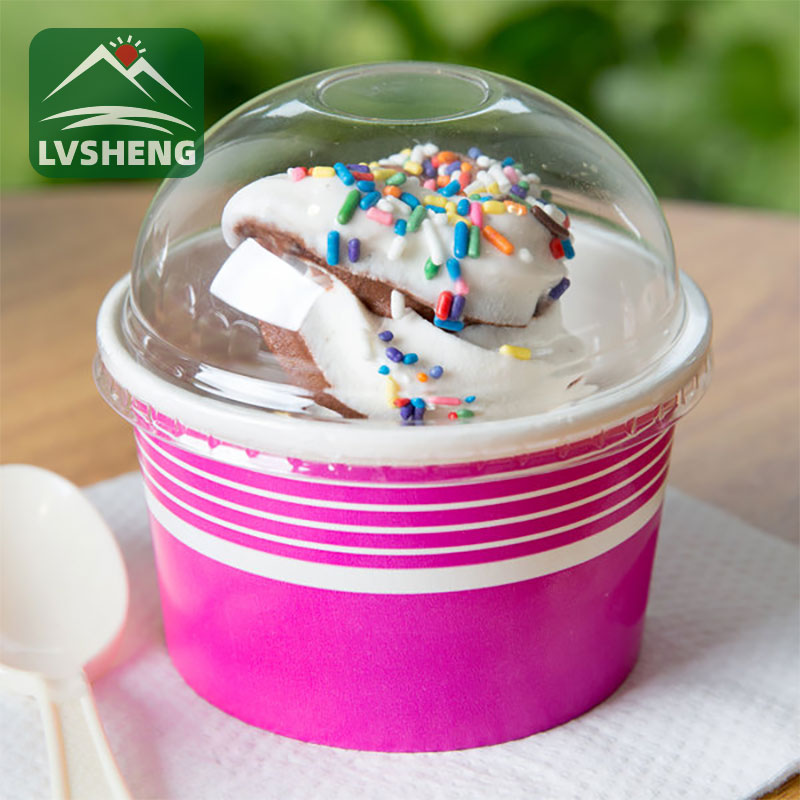 Vaso de papel helado