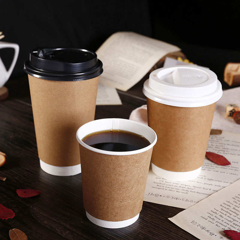 Paper Kraft Cups para beber caliente y frío